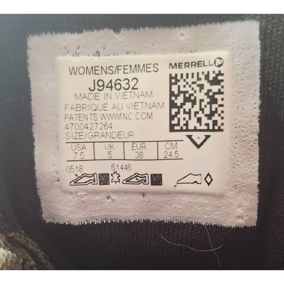 Merrell Womens Olive Green Lace-Up Sneakers Size 7.5 Lightweight Breathable Mesh - Picture 11 of 11